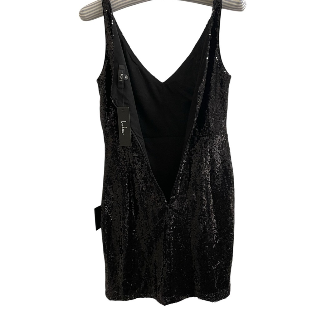~Lulus Sequin Dress, black. Size Medium. NWT - Picture 10 of 14